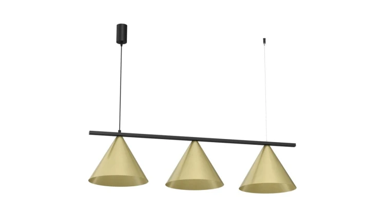 Lampa wisząca CAPITAL CZARNY-ZŁOTY 3XGX53 MLP0937 Milagro