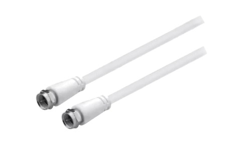 A+/SAT-M/M-1000-WH Kabel 10m F wtyk, z obu stron PVC klasa ekranowania A+ biały