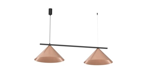 Lampa wisząca CAPITAL CZARNY-MIEDZIANY 2XGX53 MLP0944 Milagro
