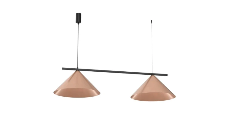 Lampa wisząca CAPITAL CZARNY-MIEDZIANY 2XGX53 MLP0944 Milagro