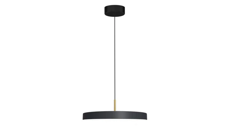 Lampa wisząca DISC 38W LED CZARNY + ZŁOTY 4000K 38W LED IP20 ML1065 Milagro