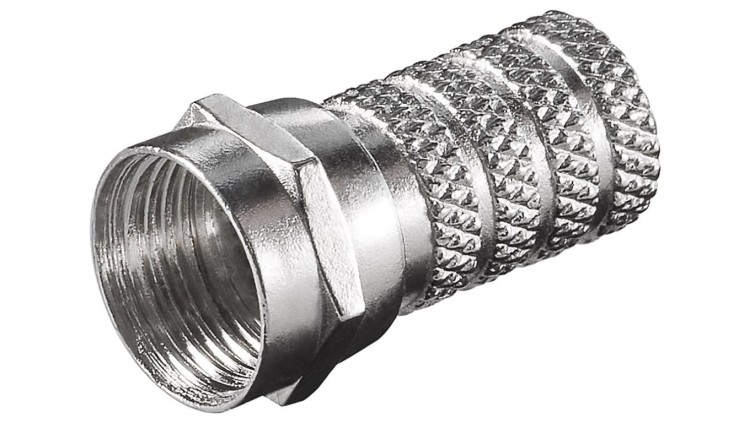 Wtyczka F wkręcana 4,0 mm - Połączenie, materiał obudowy cynk