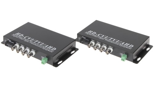 ŚWIATŁOWODOWY KONWERTER WIDEO OVH-4D/SC 4x VIDEO + RS-485 KOMPLET TXRX