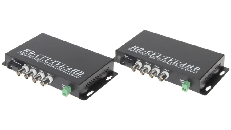 ŚWIATŁOWODOWY KONWERTER WIDEO OVH-4D/SC 4x VIDEO + RS-485 KOMPLET TXRX