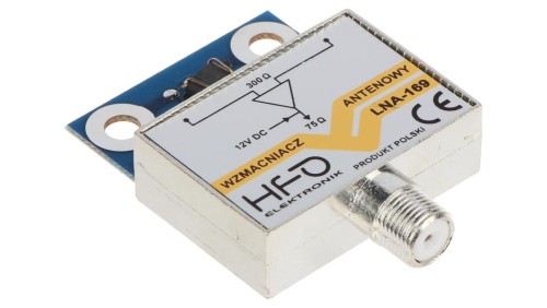 PRZEDWZMACNIACZ ANTENOWY LNA-169 6-60 24dB
