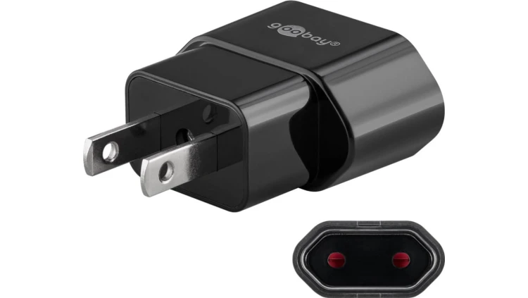 Adapter sieciowy US/Japonia, czarny