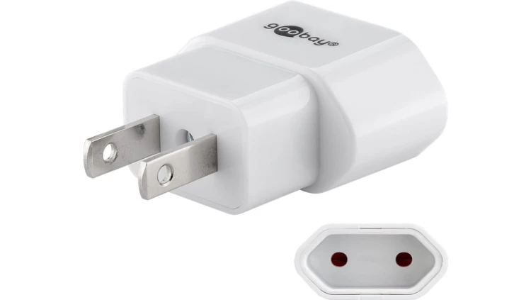 Adapter sieciowy US/Japonia, biały