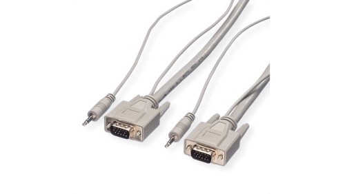 Kabel ROLINE Combi, VGA + Audio, M-M, 3 m