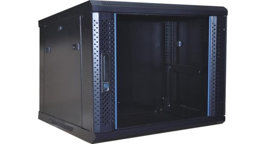 GT Networks Szafa Wisząca RACK 19 cali 12U 450mm czarna do samodzielnego montażu GTS-19-12U450-AB