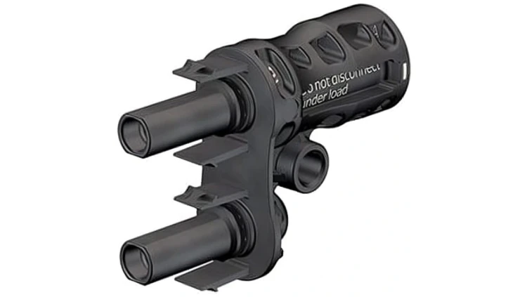 Złącze solarne MC4 dwójnik równoległy fotowoltaiczny PV IP67 Staubli Multi-Contact 2x gniazdo(+) - 1x wtyk(-) EVO2