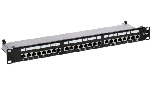 PATCH PANEL RJ-45 PP-24/RJ6-C/FTP