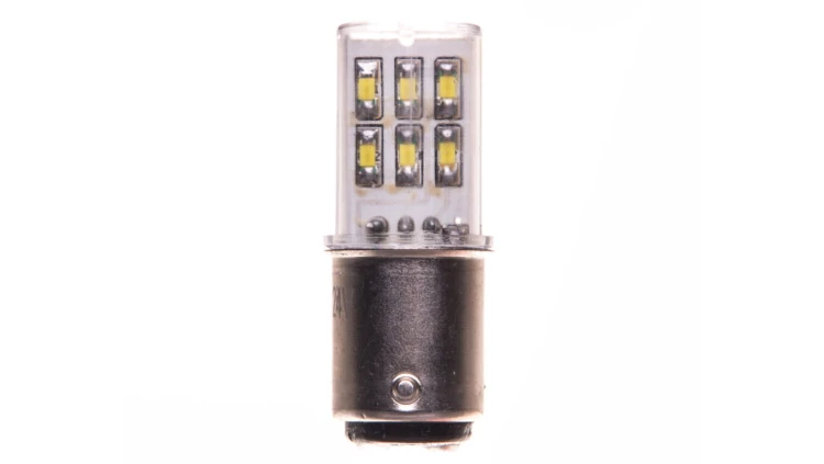 Żarówka LED BA15d 24V AC/DC biała 8LT7ALLB8