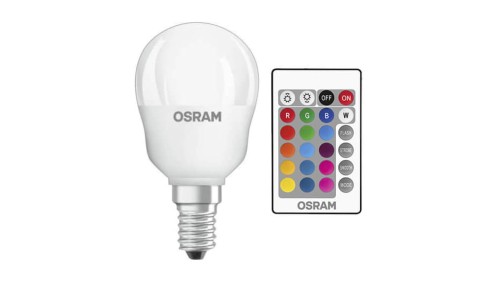 Żarówka LED E14 P45 4.5W = 25W 250lm RGBW 200 OSRAM Star + PILOT