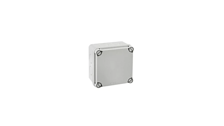 IP65-IP67 Puszka hermetyczna LIGHT 113x113x68 pokrywa pełna, z osłabieniami (7xM25)