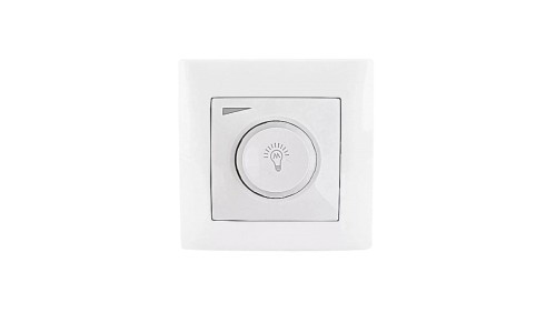 Ściemniacz Obrotowy Włącznik Regulator LED 200/600W Biały WESA LC-36A