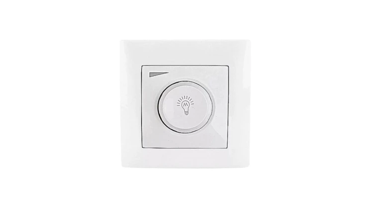 Ściemniacz Obrotowy Włącznik Regulator LED 200/600W Biały WESA LC-36A