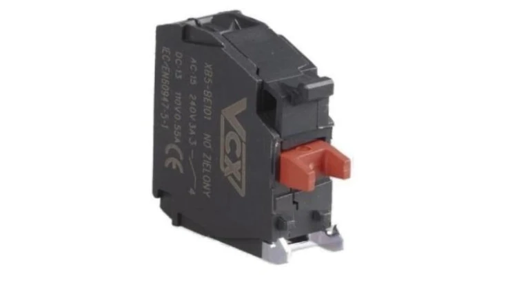 VCX Element Stykowy Styk Pomocniczy Czerwony 1NO