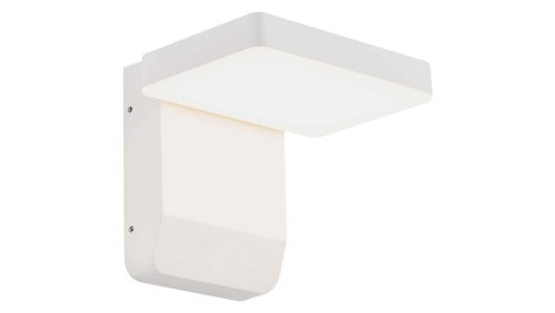 Lampa ścienna kwadratowa, kinkiet 350st LED 17W 2580lm 4000K biały barwa NW biała neutralna IP65 V-TAC VT-11020-SQ-W