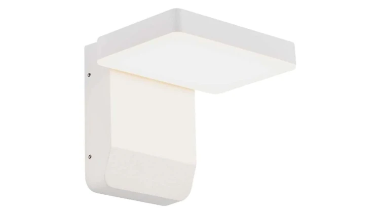 Lampa ścienna kwadratowa, kinkiet 350st LED 17W 2580lm 4000K biały barwa NW biała neutralna IP65 V-TAC VT-11020-SQ-W
