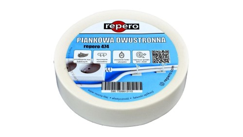 Taśma piankowa dwustronna REPERO 474 Double Sided 12mm/5m