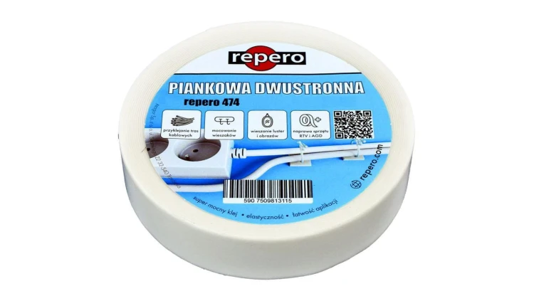 Taśma piankowa dwustronna REPERO 474 Double Sided 12mm/5m