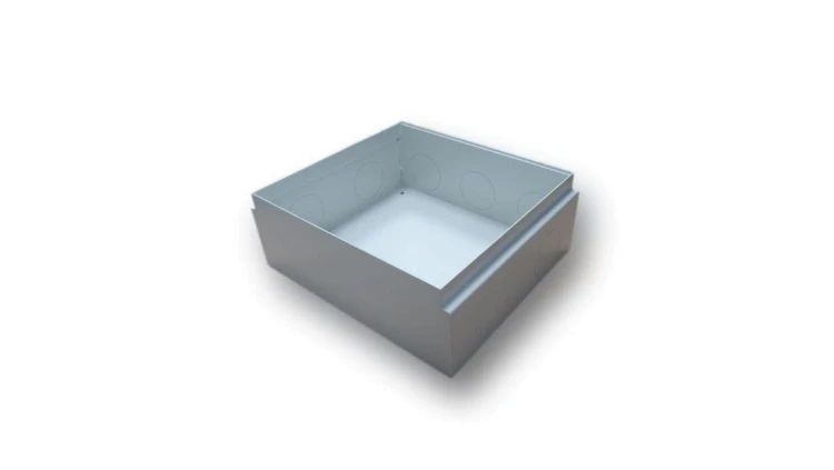 Obudowa do betonu do puszki podłogowej EM/FLB-SCF245P i EM/FLB-SCF245PS wym. (szer. x dł. x gł.) 220x252x130 mm masa 1,7 kg EM/F
