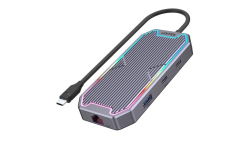 Unitek Hub USB-C HDMI RJ45 3,5mm audio 100W 10Gbps