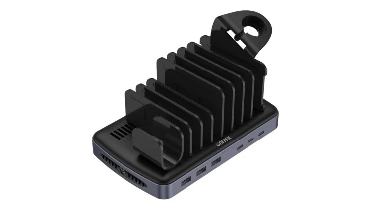 Unitek Stacja ładująca 3 x USB-A 20W, 3 x USB-C PD 60W, 80W