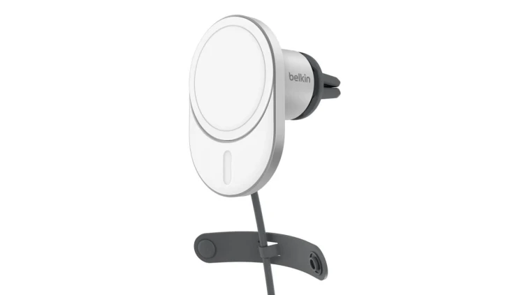 Belkin Ładowarka samochodowa, magnetyczna, Qi2.0, 15W, szara