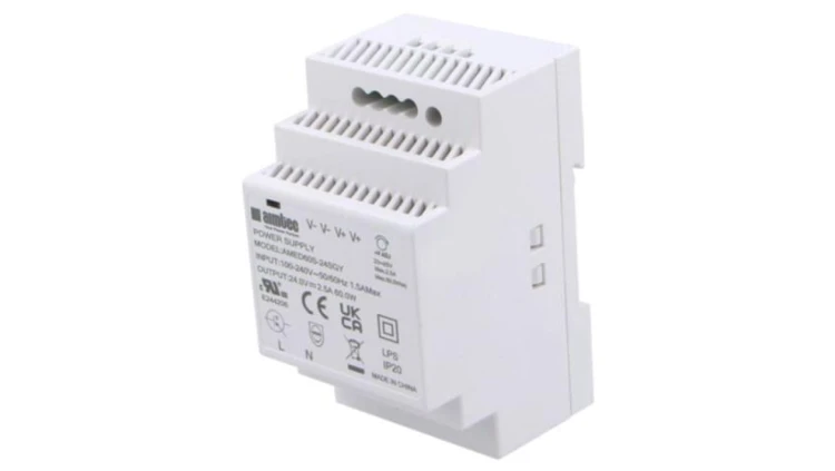 AMED60S-24SGY Zasilacz impulsowy, na szynę DIN, 60W, 24VDC, 2,5A, 90÷264VAC