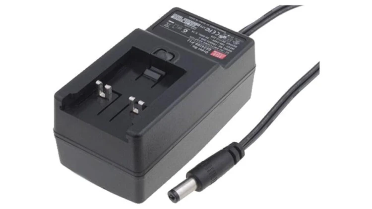 GE24I15-P1J Zasilacz impulsowy, sieciowy,wtykowy, 15VDC, 1,6A, 24W, 80