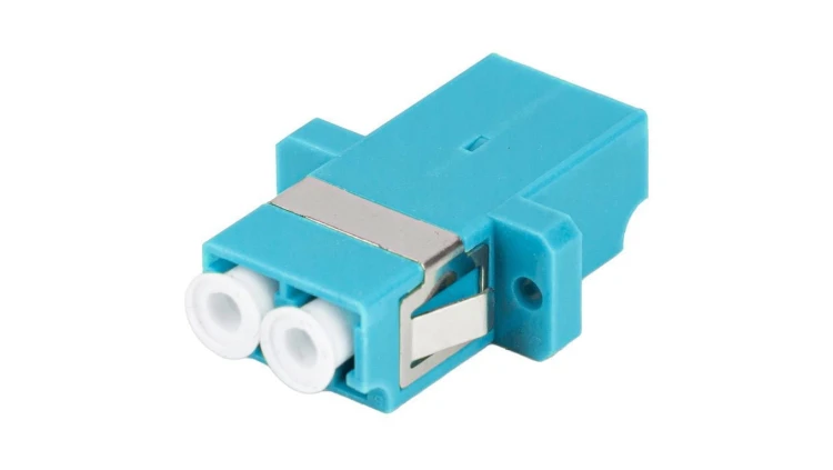 Adapter światłowodowy FO MM duplex LC/UPC-LC/UPC aqua OM3 LANBERG