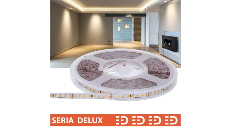 Taśma Delux 24V LB 160led 4000K 400lm SMD2835 (10) PL7Y CRI97