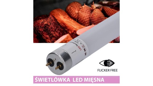 Świetlówka led T8 G13 mięsna 150cm 22W PC Prescot