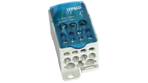 Blok rozdzielczy, mostek łączeniowy 250 A 1x35-120mm,2x6-25mm,5x2,5-16mm,4x2,5-10mm UKK250A