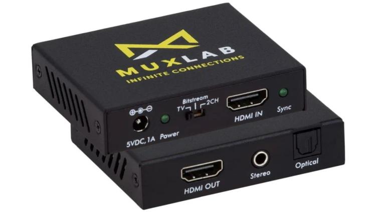 Dekoder sygnału audio z HDMI, 3,5mm, SPDIF, 4K/60, HDCP 2.2 - 100528