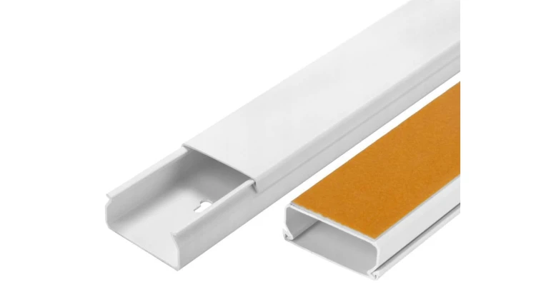 Listwa elektroinstalacyjna kanał kablowy BKK 40x16mm korytko z pokrywą i taśmą montażową 2-stronną / 2 m / 4/EB/KK 40x16/TS