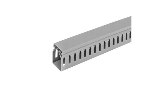 Kanał grzebieniowy 25x40mm szary korytko kablowe z pokrywą 2m EURO-BOX (4/M/KG 25x40)