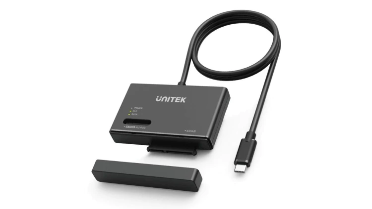 Unitek Mostek USB-C na dyski SATA i M.2 MVMe