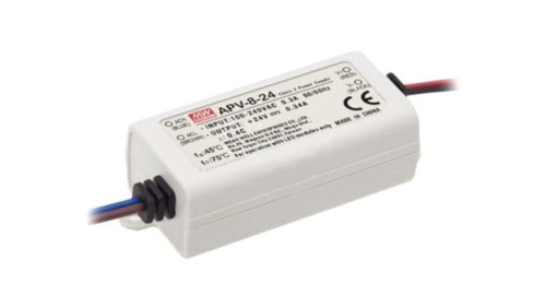 APV-8-12 Zasilacz impulsowy, LED, 8W, 12VDC, 0,67A, 90÷264VAC, 127÷370VDC