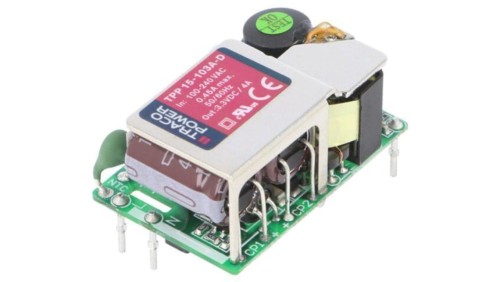 TPP15-103A-D Zasilacz impulsowy, otwarty, 13,2W, 120÷370VDC, 85÷264VAC, Output: 1