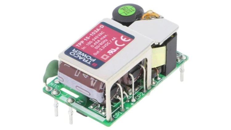 TPP15-103A-D Zasilacz impulsowy, otwarty, 13,2W, 120÷370VDC, 85÷264VAC, Output: 1