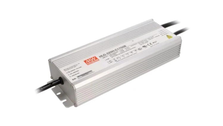 HLG-320H-C1750B Zasilacz impulsowy, LED, 320W, 91÷183VDC, 1750mA, 90÷305VAC, IP67