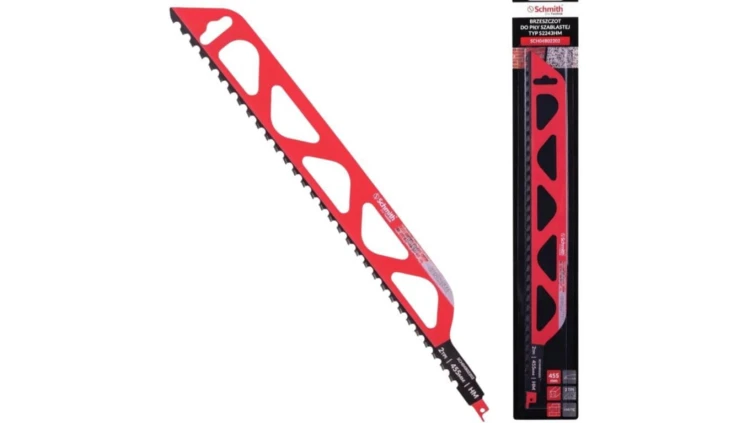Brzeszczot do piły szablastej 455mm do betonu cegły HM/TC 2TPI Schmith