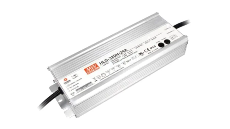 HLG-320H-24A Zasilacz impulsowy, LED, 320W, 24VDC, 6,67÷13,34A, 90÷305VAC, IP65