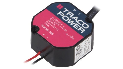 TIW06-105 Zasilacz impulsowy, do wbudowania, stałonapięciowy, 5W, 5VDC, 1A