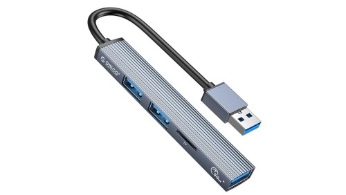 Orico Hub USB-A 5Gbps 3*USB-A, microSD, alu
