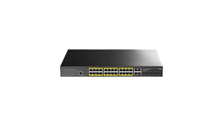 CUDY GS2028PS4-400W przełącznik sieciowy, 24-portowy, Gigabit, PoE+, 400W, zarządzalny