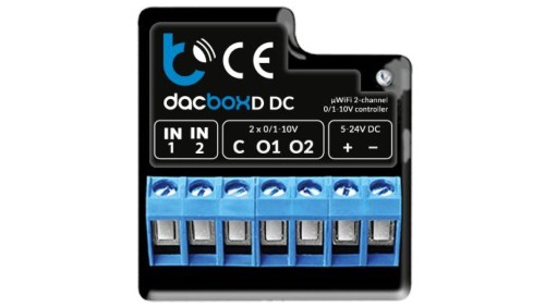 BleBox dacBox DC Inteligentny ściemniacz, regulator obrotów, mocy Wi-Fi do oświetlenia, wentylatorów, pompy 5-24V SMARTHOME