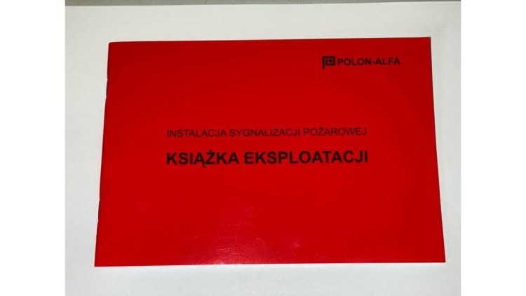 Książka Eksploatacji SAP Systemów Sygnalizacji Pożarów PPOŻ Polon-Alfa